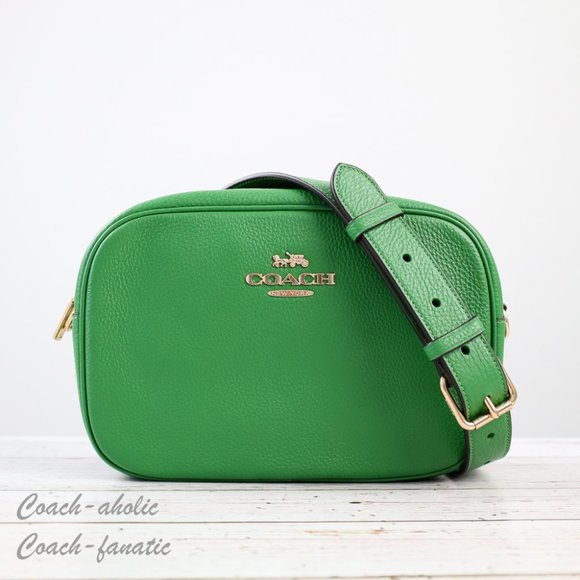 Coach Handbags - NWT Coach CA207 Jamie Camera Bag Leather Crossbody in Kelly Green